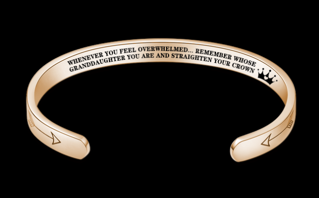 Mantra Bracelet with Quotes Stainless Steel Cuff Inspirational Jewelry Graduation Gift