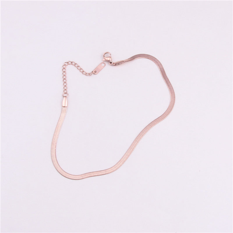 Simple personality anklet women