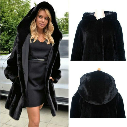 Mink faux fur coat