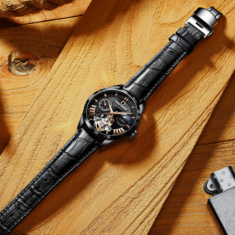 Fashion Trend Hollow Waterproof Male Mechanical Watch