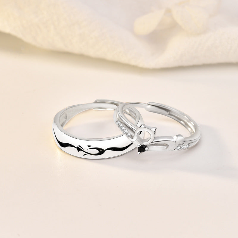 Couple Rings Can Be Adjusted For Men And Women