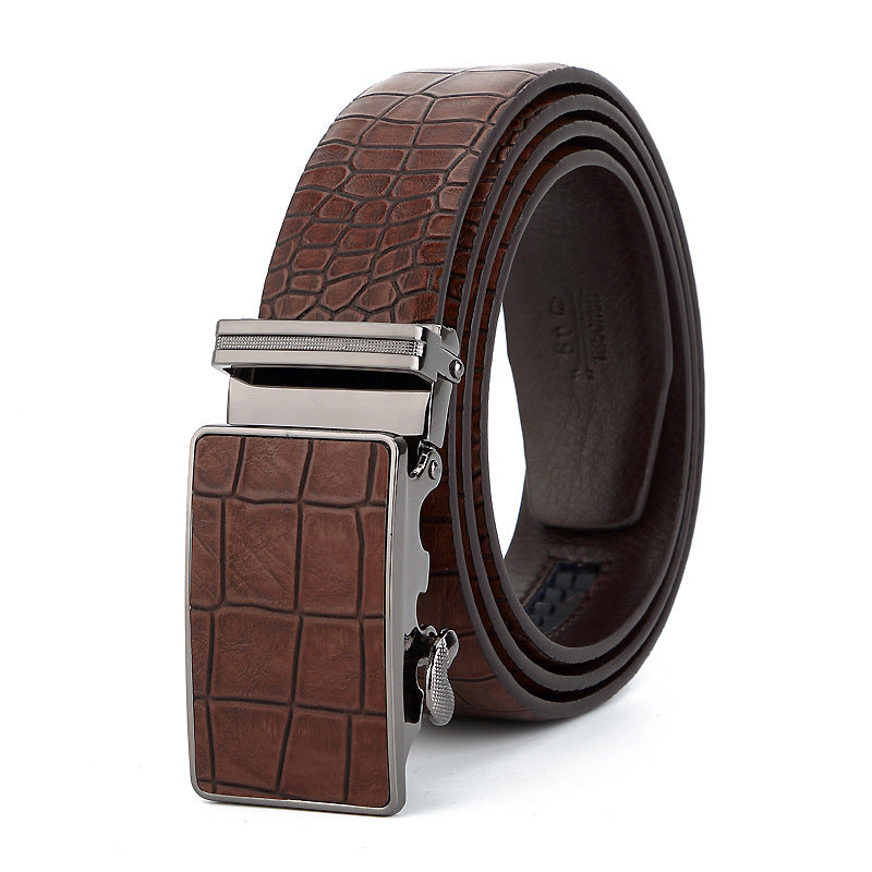 Men's Belt Korean Style Automatic Buckle