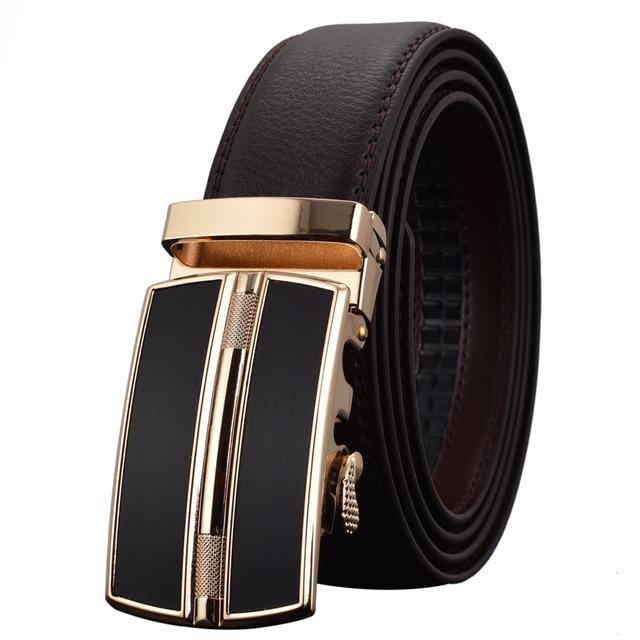 Automatic Buckle Leather Men Belt