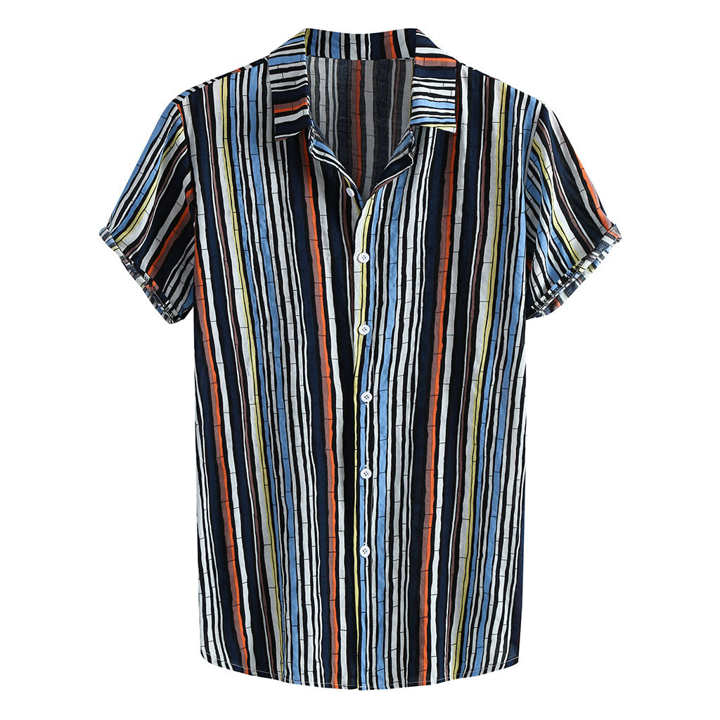 Men's fake printed shirt