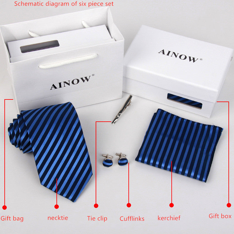 Gift box set of 6 business tie