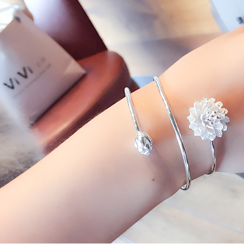 925 silver bracelet smart Lotus heart bracelet