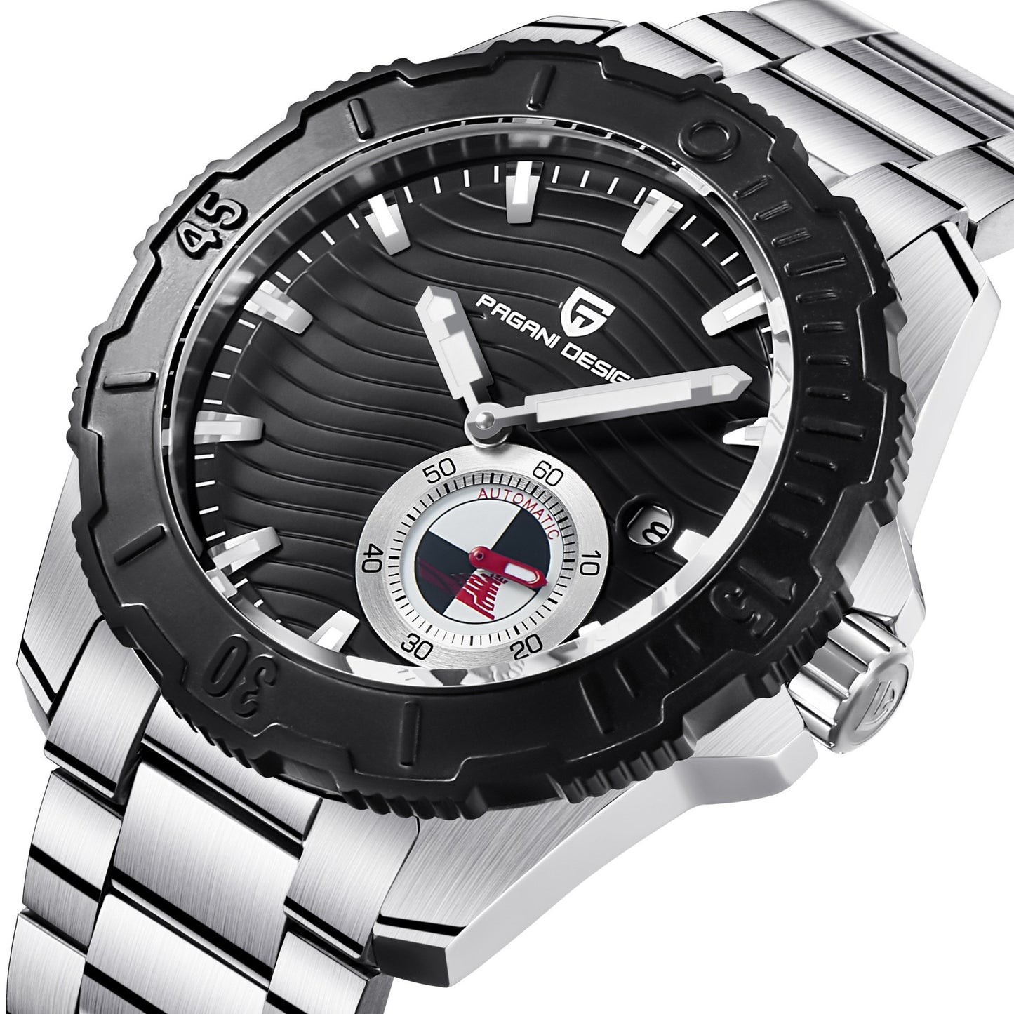 Multifunctional sports watch waterproof steel band watch