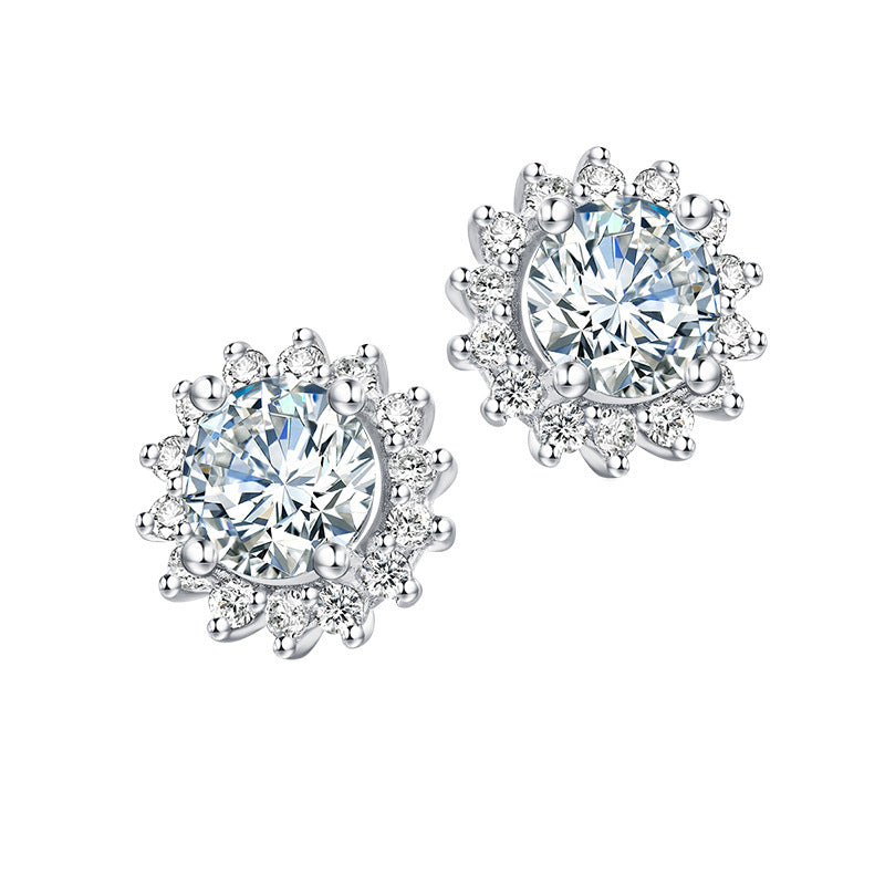 Women's New Fifty Best Moissanite Stud Earrings