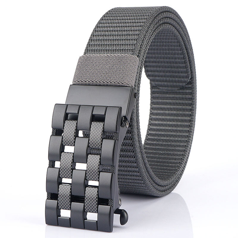 Automatic buckle nylon belt