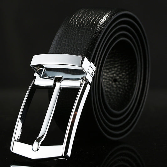 Leather men's belt