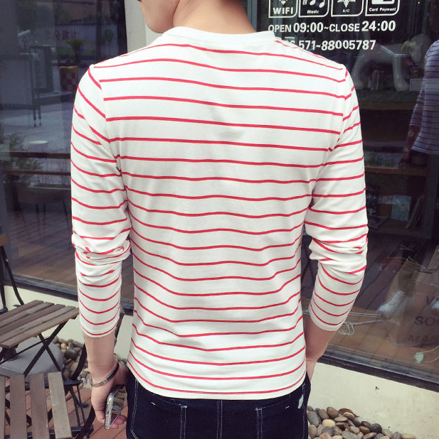 Striped colorblock T-shirt