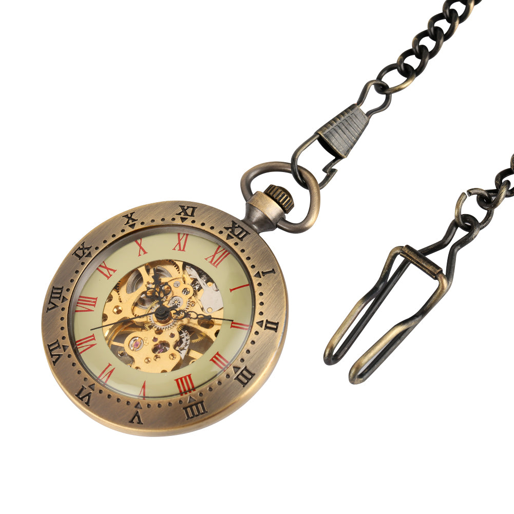 Vintage Roman literal mechanical pocket watch