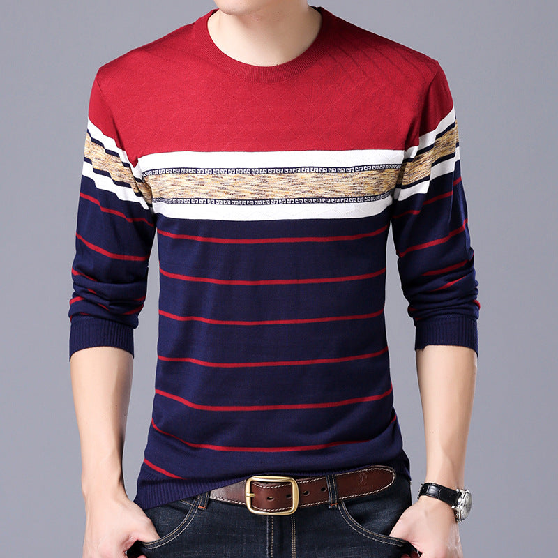 Men's fashion round neck sweater