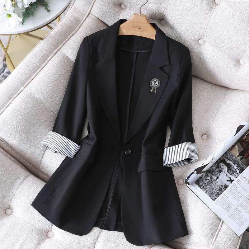 Thin Three-quarter Sleeves Fat Sister Suit Women