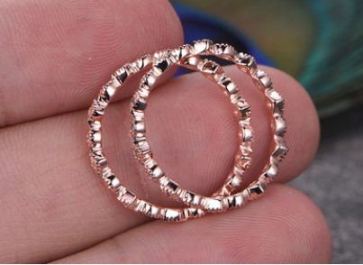 Fashion Lady Rings Copper Plated Rose Gold Zircon Ring Party Jewelry