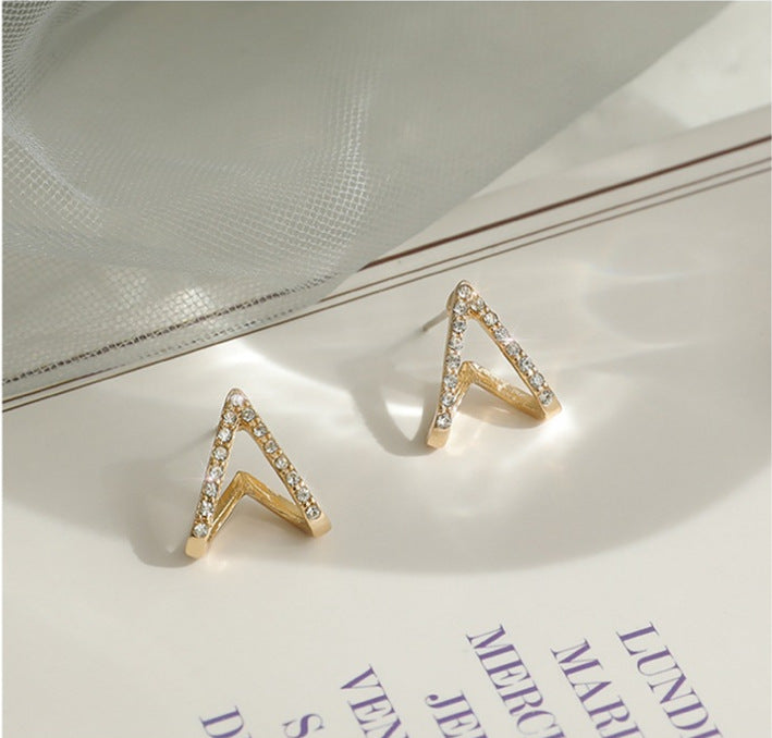 Women's triangle earrings