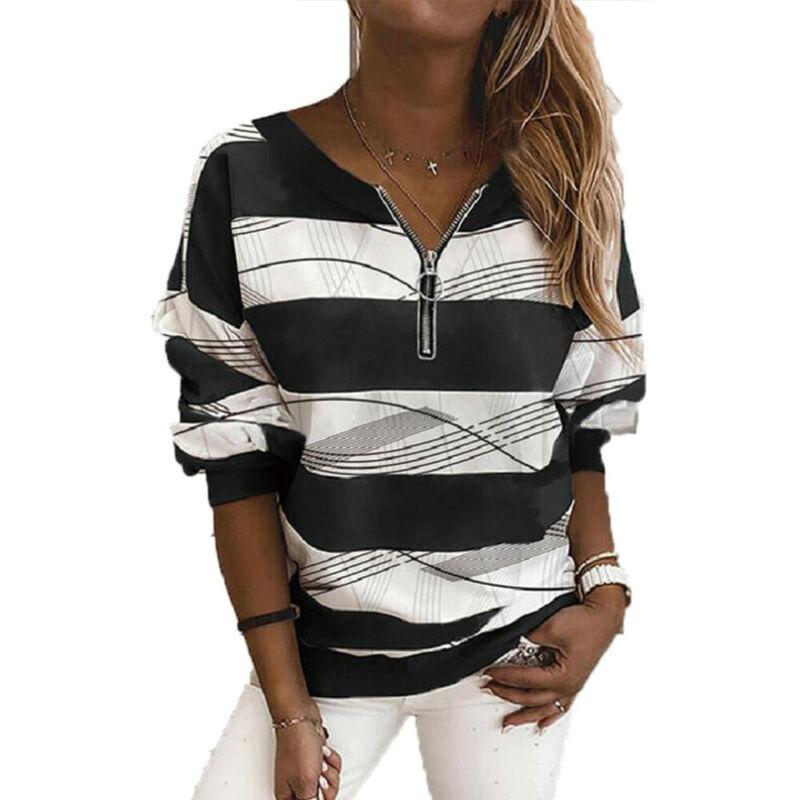 Women's Loose And Thin Hedging V-Neck Long-Sleeved Sweater