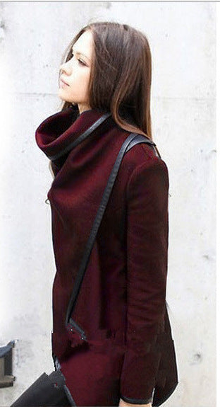 Women's Long-sleeved Cloak Two-in-one Woolen Coat