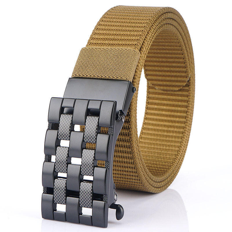 Automatic buckle nylon belt