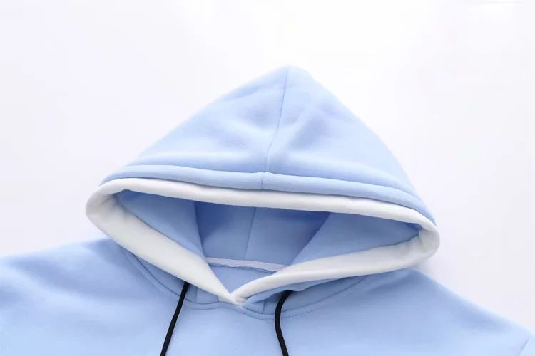 Hooded long-sleeved sweater women