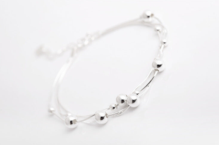 Exquisite small ball bead anklet
