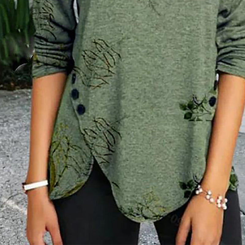 Ladies loose solid color top