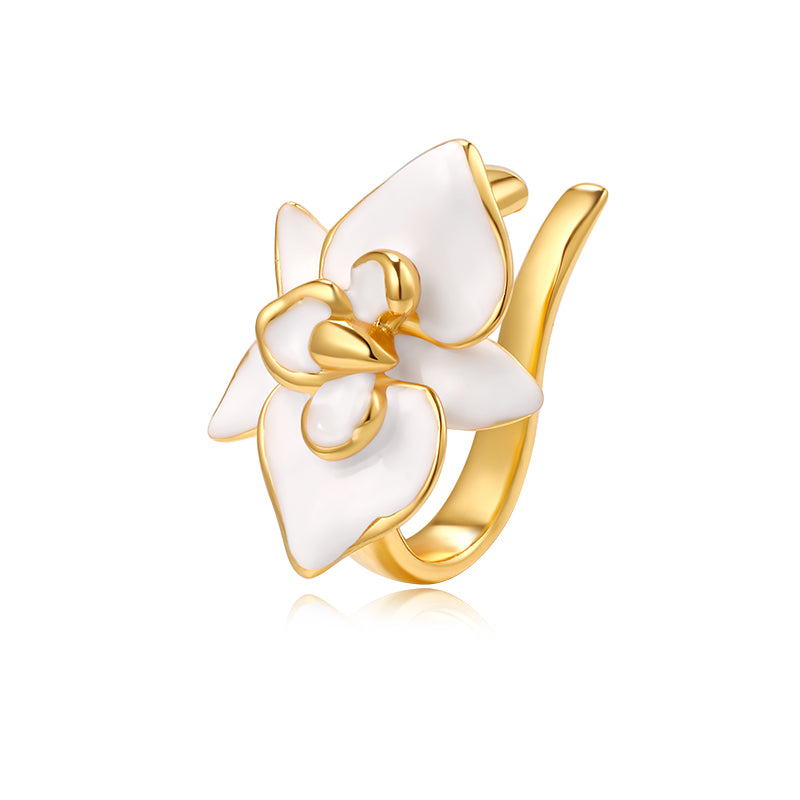 Women's Light Luxury Retro Butterfly Orchid Ear Clip