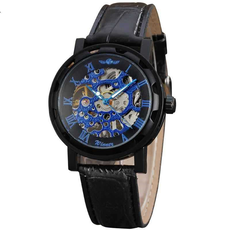 Full hollow men's belt manual mechanical watch