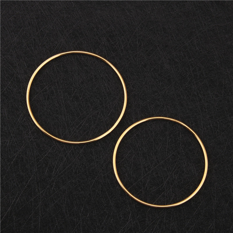 K Titanium Steel Clad Gold Fine Bracelet