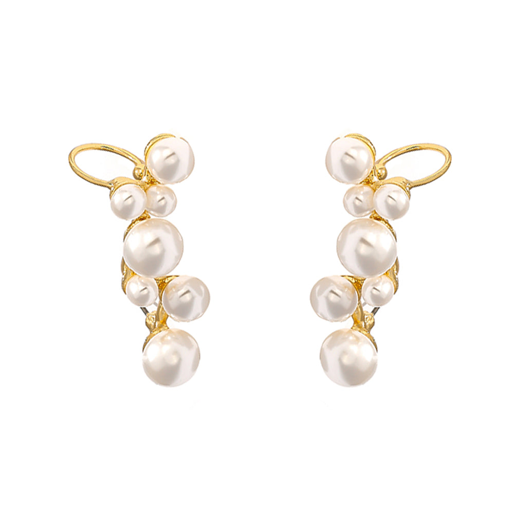 Special-shaped pearl female ear clip