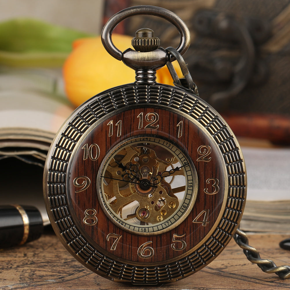 Roman literal mechanical pocket watch