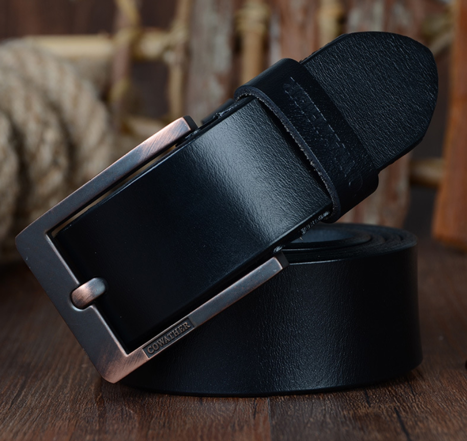 Male pin buckle belt