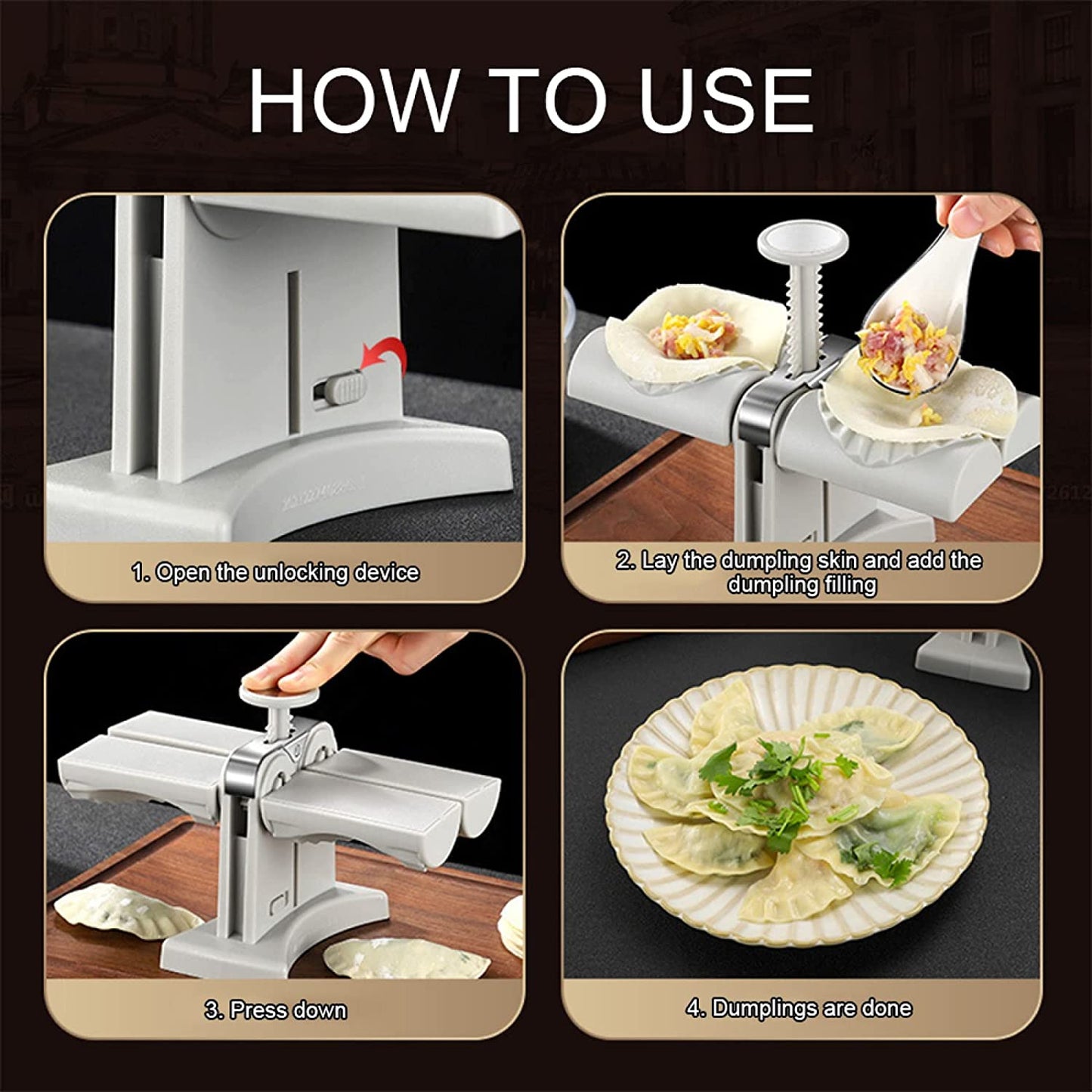 Automatic Dumpling Utensils Mold Double-headed