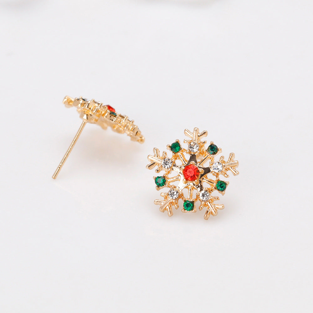 Christmas Series Earrings Fashion Creative Alloy