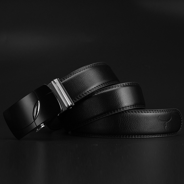 Fashion business belt with automatic buckle belt