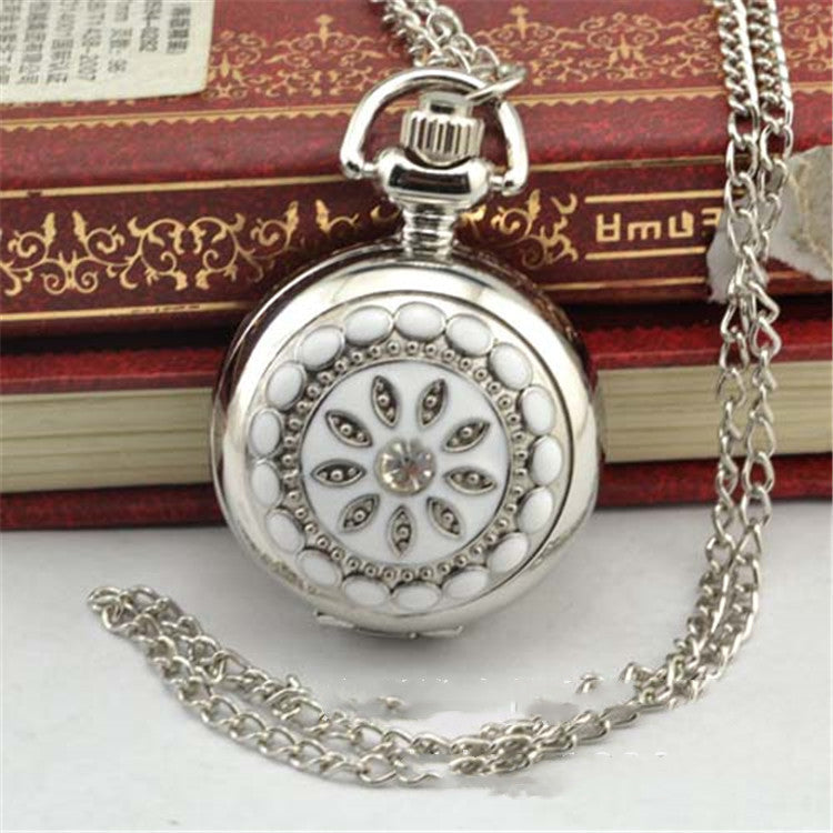 Fashion silver hanging chain watch