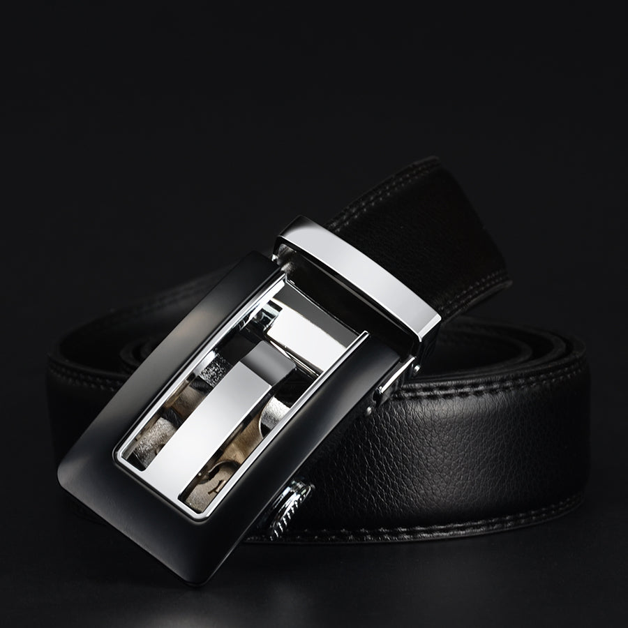 Men's business leather belt