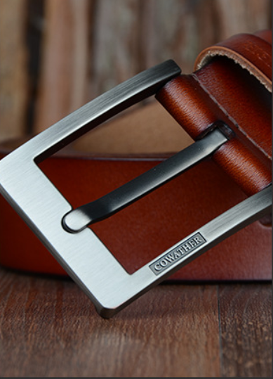 Male pin buckle belt