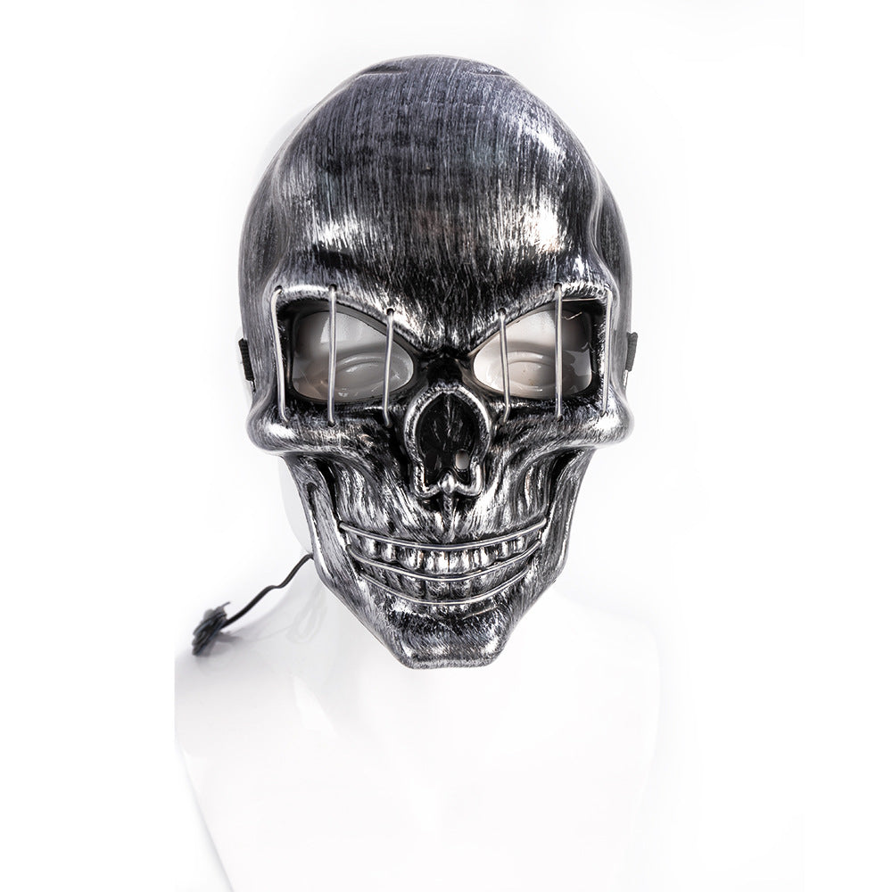 LED Halloween Face Mask Luminous Skull Cold Light Masks Dance Party Bar Disco Mask Accessories Gifts Halloween Masks