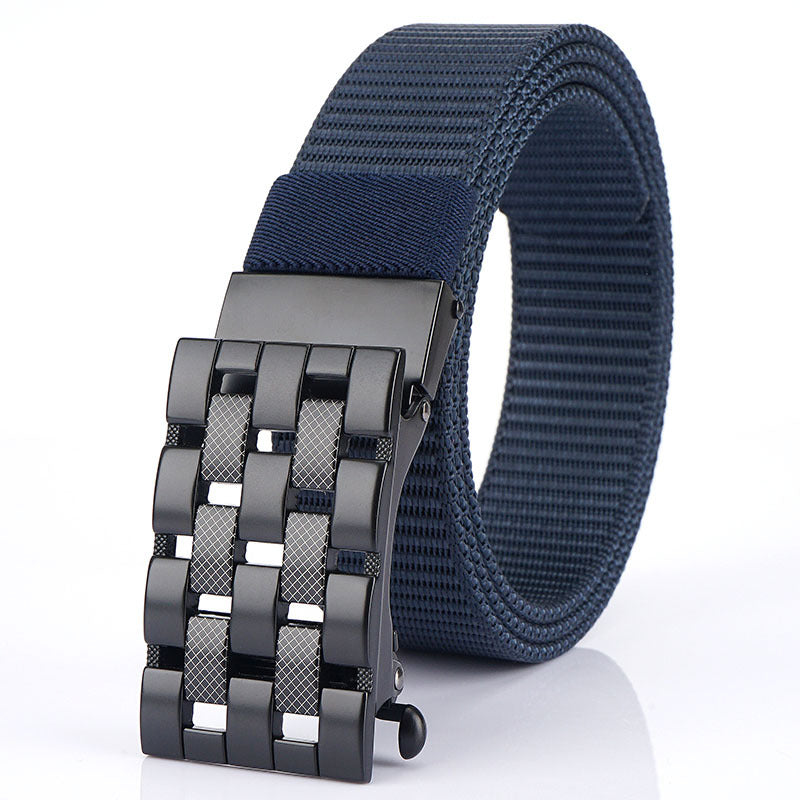 Automatic buckle nylon belt