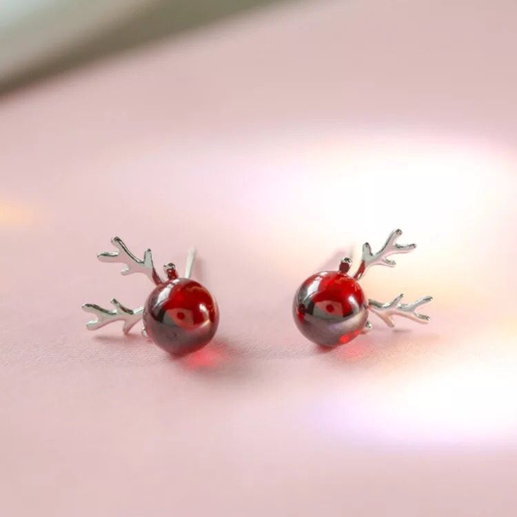 Antler Christmas Stud Earrings