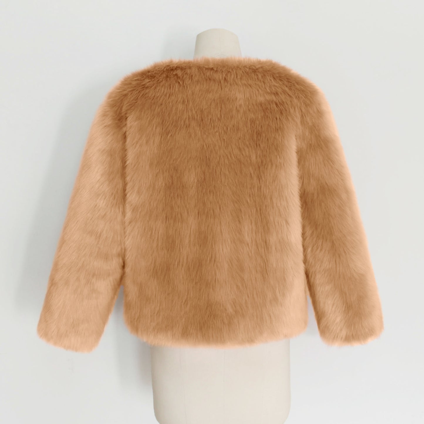 Short Faux Fox Fur Women's Fur Coat