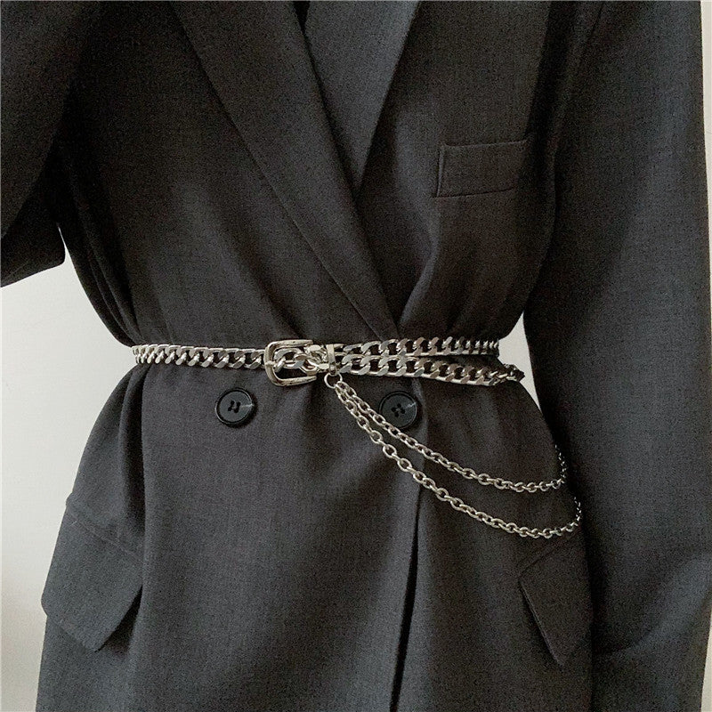 Metal Belt Women's Fine Decorative Waist Chain Jeans With Dress Chain Belt Accessories