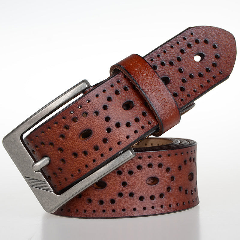 Leather belt