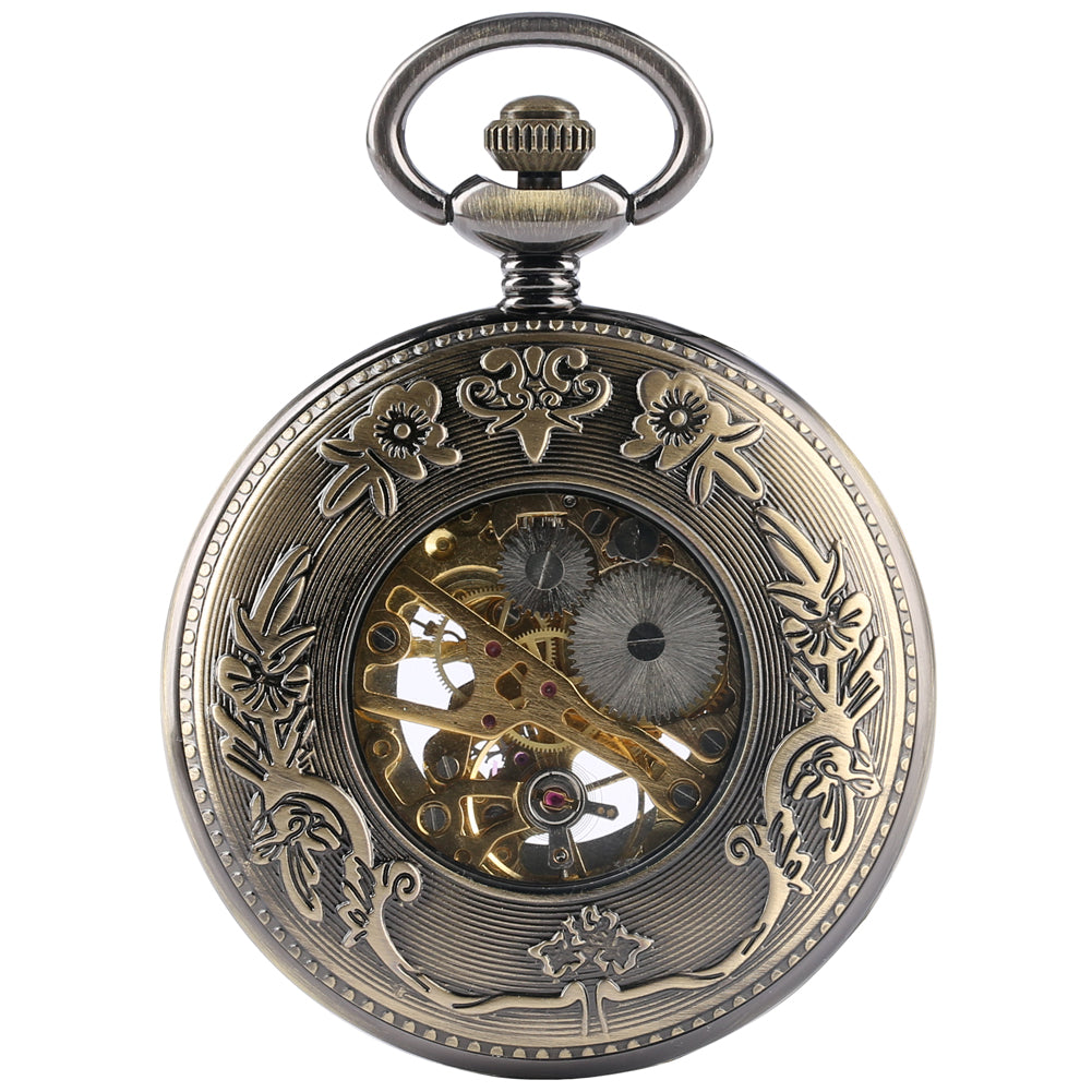 Roman literal mechanical pocket watch