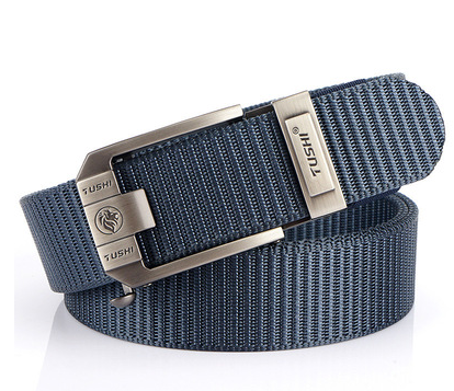 Automatic buckle nylon thick canvas belt