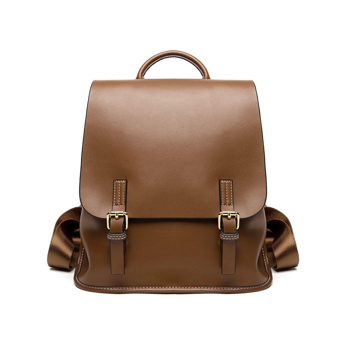 Casual Backpack Lightweight Simple Leather Backpack