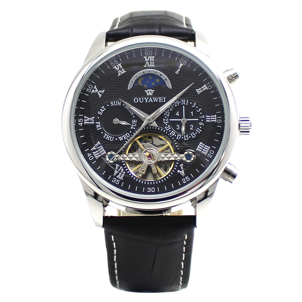 Men's waterproof mechanical watch