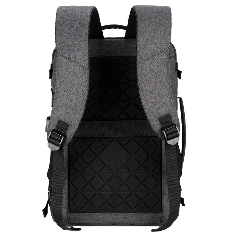 Men's Backpack Oxford Cloth Backpack USB Waterproof Travel Bag