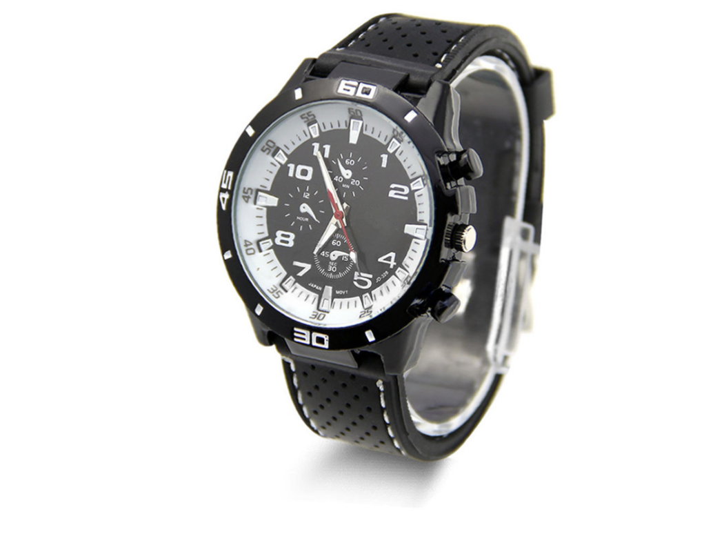 Men's Watch Sports Car Racing Silicone Car Line Watch Men's No Inside Shadow Student Sports Watch